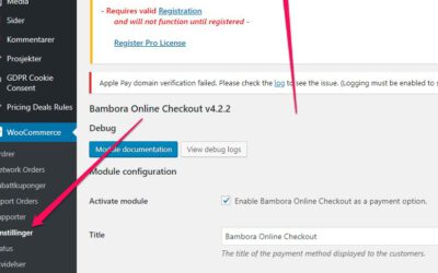 How to add payment data for Bambora in WooCommerce